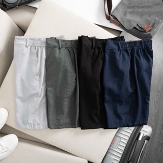Quần short nam_ Quần short nam vải đũi, co giãn nhẹ
