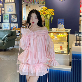 Áo Tơ Trễ Vai Quây Tơ Cao Cấp Bồng Bềnh Đan Dây Ngực Bèo Nhún Style Tiểu Thư Công Chúa Xinh Xắn Dễ Thương Siêu Hot Hit