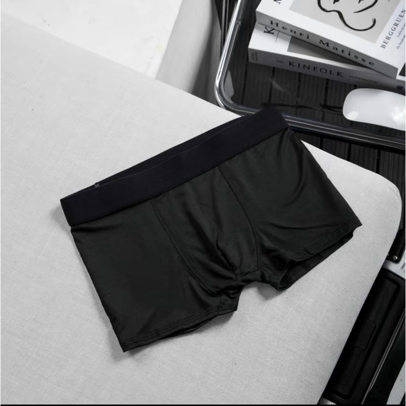 Quần Lót Nam  boxer nam, quần lót nam thun lạnh cao cấp thoáng khí co giãn 4 chiều set 5 màu