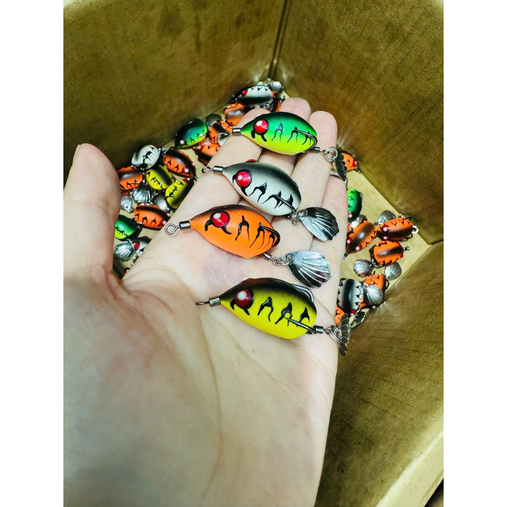 (sale)  Nhái Hơi Chado mini sấm sét siêu nhậy - Mồi nhái hơi