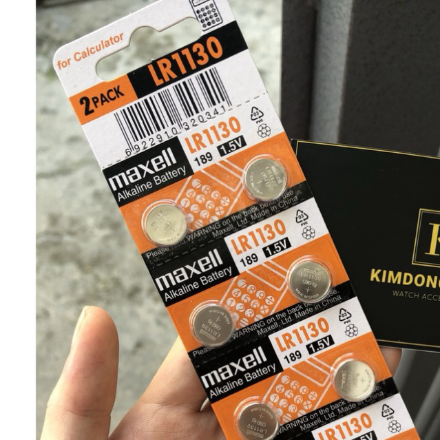 Viên Pin LR1130 - AG10 - 1130 - 389A - LR54 Maxell - Pin Cúc Áo Thay Thế Cho Đồng Hồ Đeo Tay Các Loạ