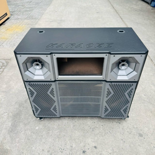 Vỏ Thùng Loa Kéo 4 Tấc Đôi 2 Bass 2 Trép Ván MDF Chống Ẩm Full Phụ Kiện ( Theo Yêu Cầu )