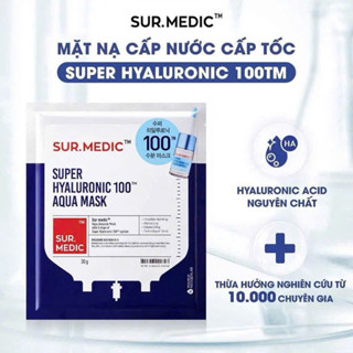 Mặt nạ cấp nước cấp tốc Sur medic (hộp 10 miếng)