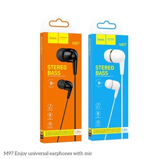 Tai nghe có dây Hoco M97 tai nghe nhét tai giá rẻ jack 3.5mm - Hàng chính hãng AGV TECH