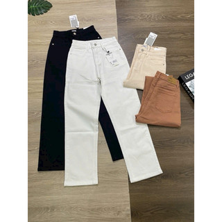 Quần jean ống suông đứng co giãn xuất khẩu