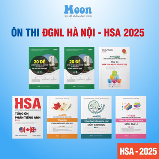[HSA 2025] Sách ôn thi đánh giá năng lực Đại Học Quốc Gia Hà Nội -  Moonbook