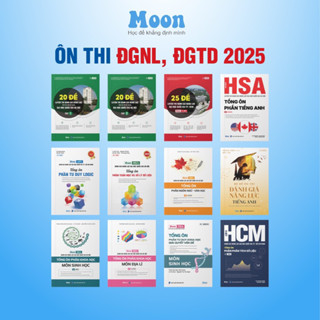 [Chương trình mới] Sách ôn thi đánh giá năng lực 2025- HSA, TSA, APT | Moonbook