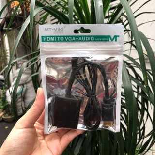  Cáp chuyển đổi HDMI to VGA có Audio MT-VIKI chính hãng-Cáp chuyển từ HDMI sang VGA có âm thanh... 