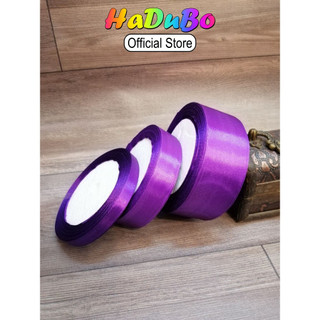 Ruy băng lụa cuộn dài 22m bản rộng 1cm/2cm/4cm đủ màu sắc HaDuBo 053