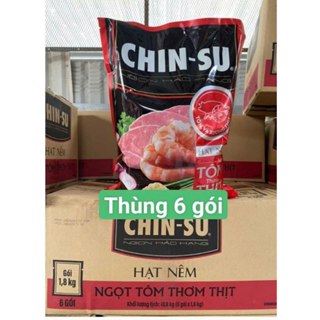 (THÙNG) Hạt Nêm Chinsu Tôm Thịt 1.8Kg Ngọt Tôm Thơm Thịt-  thùng 6 Túi