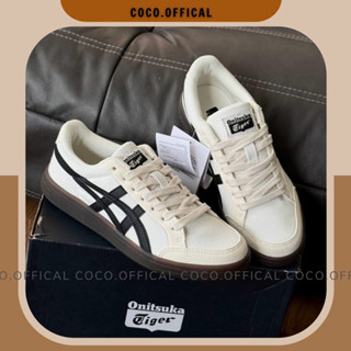  Giày Tiger Advanti White Cream Black Basic Nam Nữ Lai Au Cao Cấp 