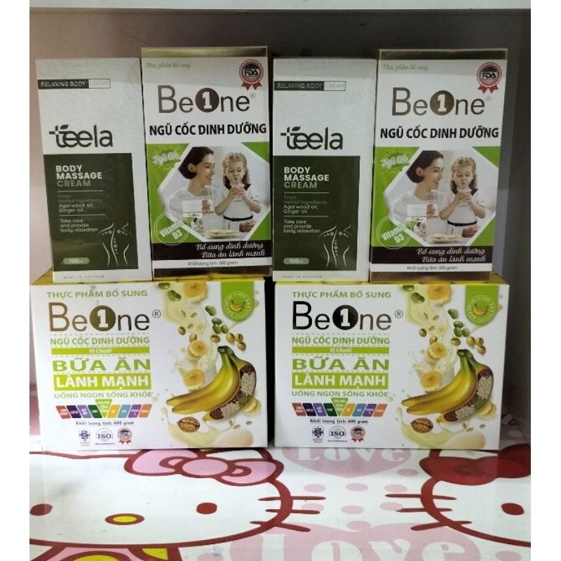 (HSD 2027) Ngũ Cốc BeOne vị Truyền thống, vị chuối, Teela chính hãng