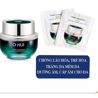 Combo 30 Gói Kem dưỡng Tế Bào Gốc căng bóng OHUI Xanh PRIME ADVANCER Ampoule Capture Cream EX cao cấp ( Gói xanh )