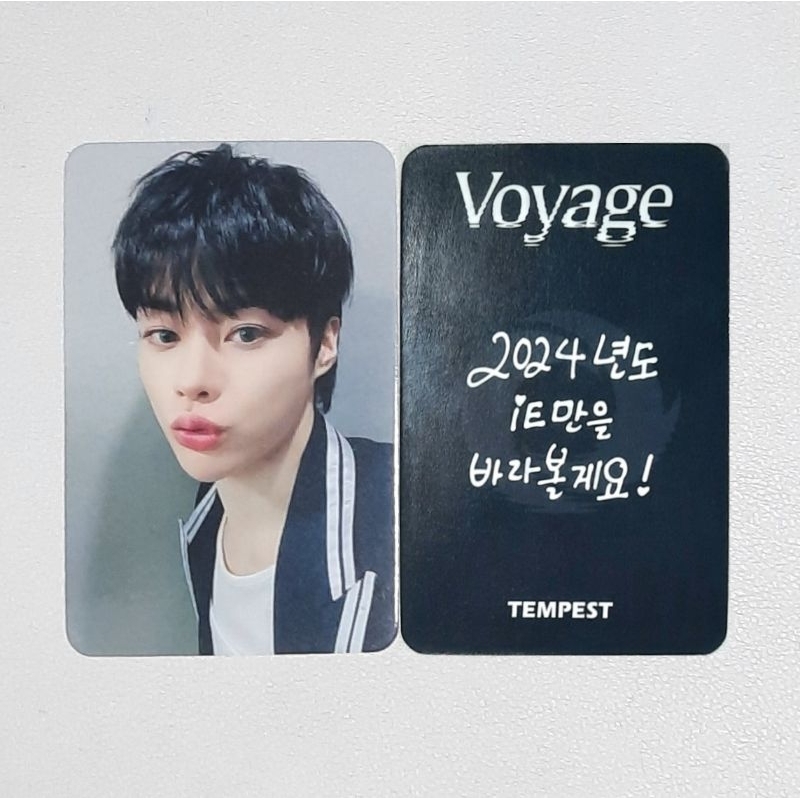 Card POB Hanbin TEMPEST "Pre-order benefit" mini album Voyage (thẻ bo góc)