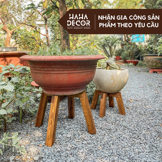  Giá Đỡ Chậu Cây Cao CAO CẤP  Chân Gỗ Đặt Chậu Cây CCG10 