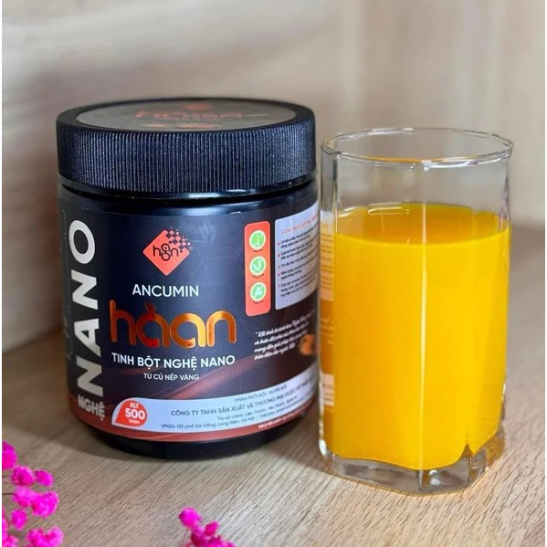 Tinh Bột Nghệ Nano Hà An Ancumin và Nano Curcumin-Ngăn ngừa viêm loét dạ dày,tá tràng,làm đẹp da [Hộp 500g]