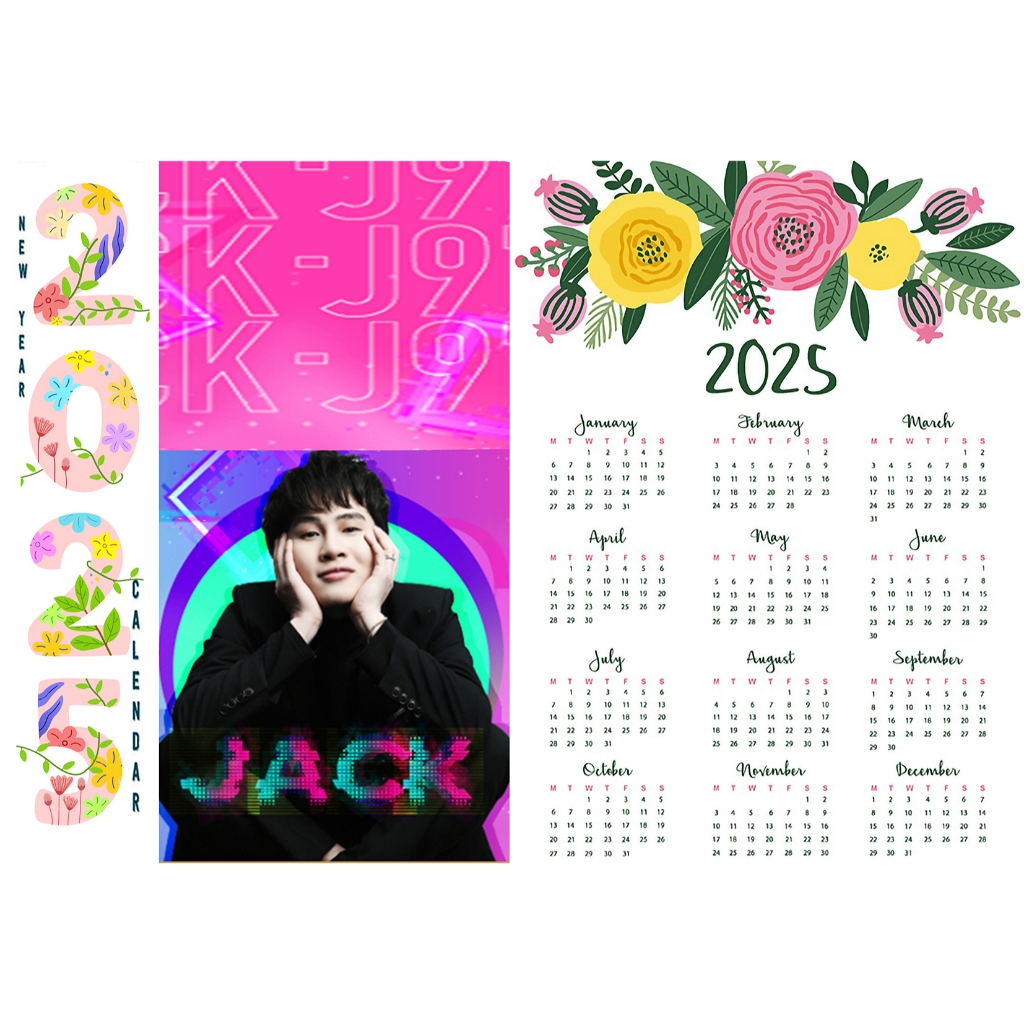 Lịch tường 2025 jack j97 LA32 size A3