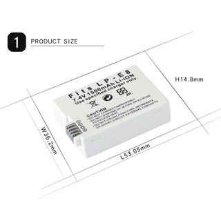 Pin máy ảnh LP-E8 camera battery