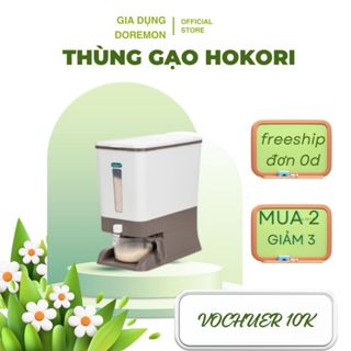 Thùng gạo thông minh 10kg hokori, thùng đựng gạo cao cấp chống ẩm mốc côn trùng