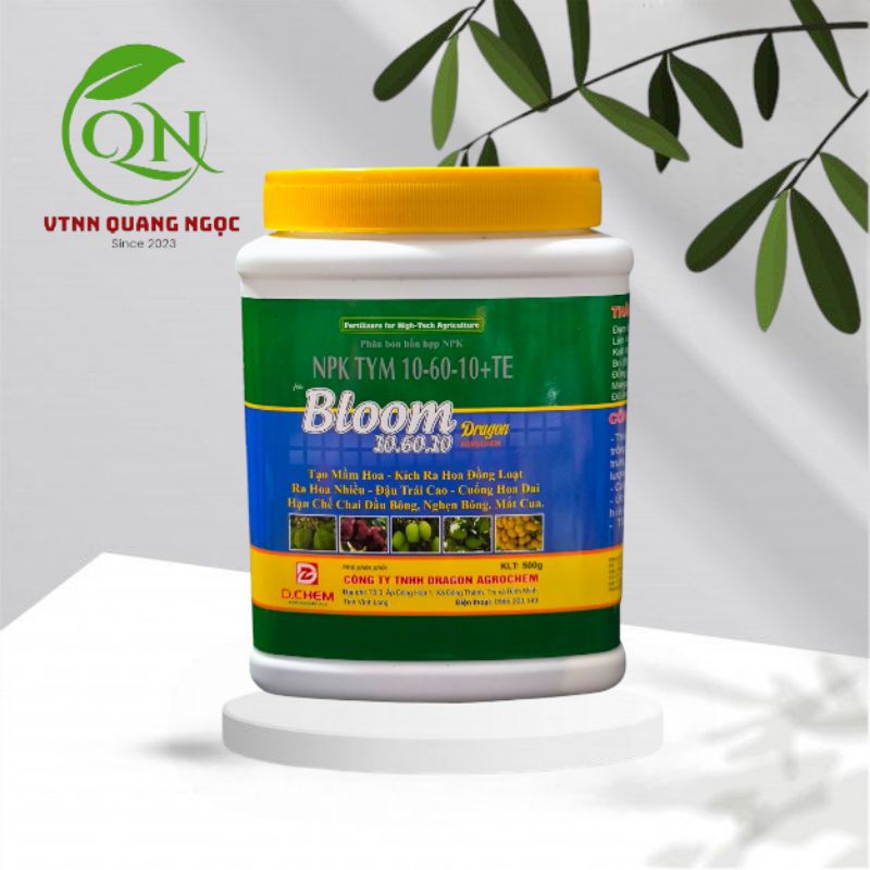 Phân bón lá Bloom 10-60-10 tạo mầm hoa 500gr