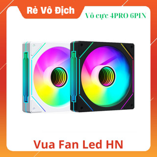 Prims 4pro 6pin - Fan RGB gương led vô cực cắm Hub Coolmoon,  đồng bộ Hub Remote cực đẹp