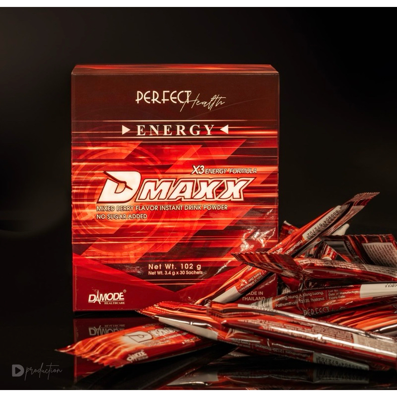 Thức uống năng lượng Perfect Health Dmaxx Enegry Formula - No Sugar Added