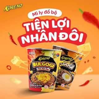 Mỳ ly xào cay Bulgogi Koreno 65gr