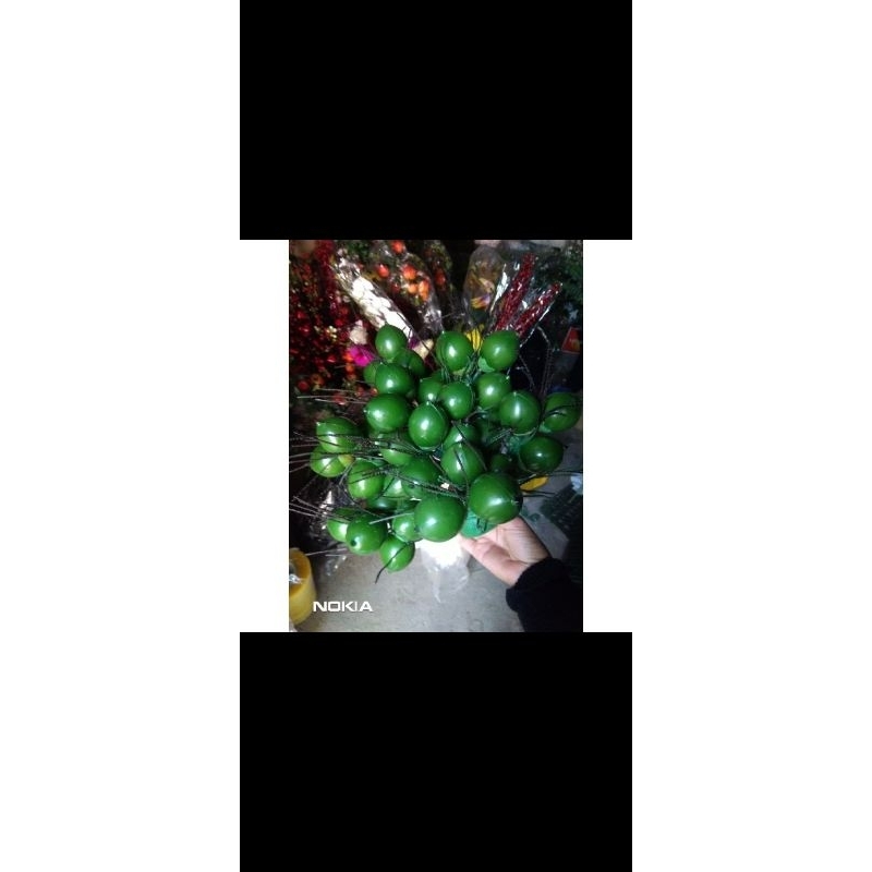 Buồng cau, lá trầu giả trang trí- BUỒNG CAU GIẢ 50 QUẢ- LÁ TRẦU GIẢ TRANG TRÍ TRÁP CƯƠI