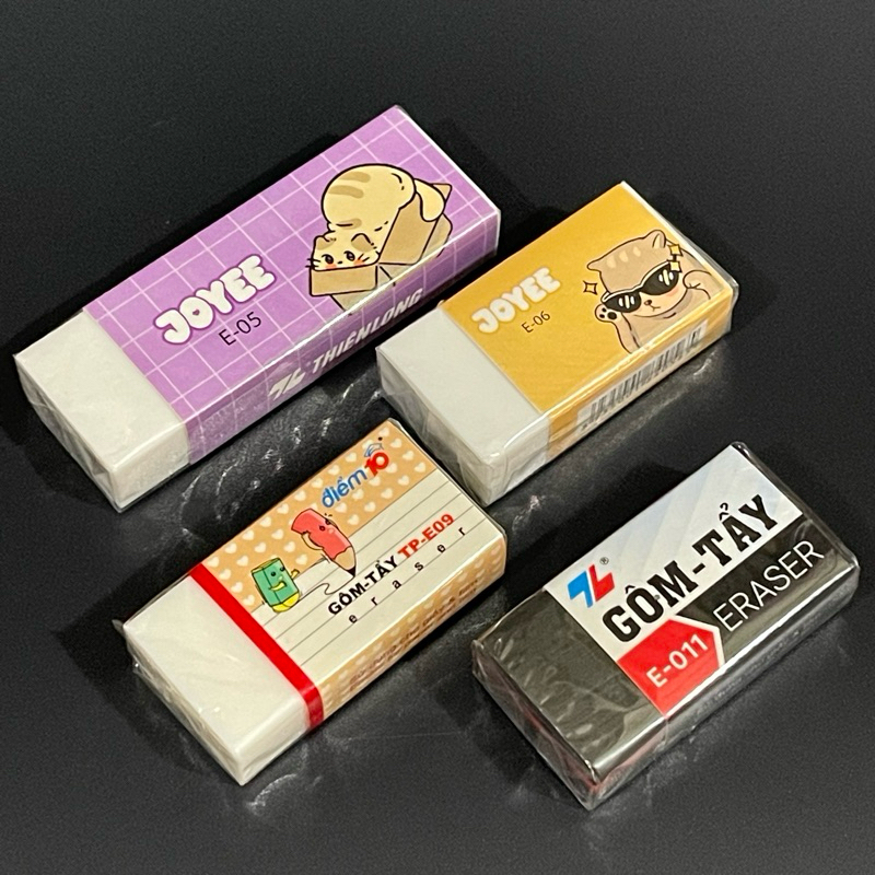 Gôm tẩy Thiên Long các loại E05/E06/E09/E011