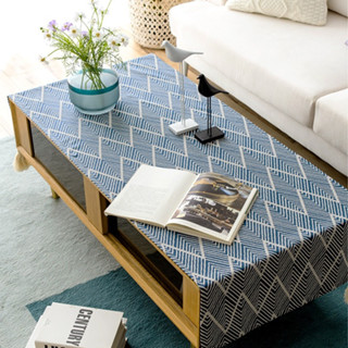 [ĐỦ SIZE 75CM] Khăn trải bàn học sinh, bàn giáo viên họa tiết vintage vải thô khăn phủ tủ kệ decor