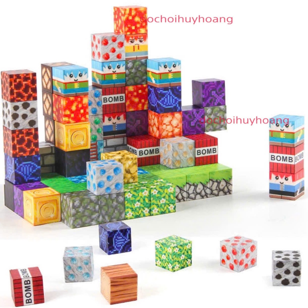 Đồ Chơi Khối Nam Châm kèm nhân vật