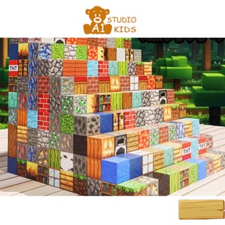 Đồ chơi khối nam châm Minecraf, đồ chơi lắp ghép mô hình sáng tạo giúp bé phát triển trí tuệ A1studiokids