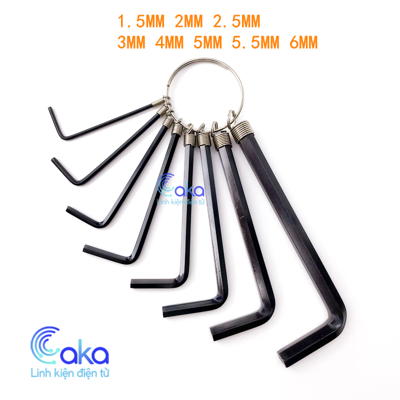 Bộ Khóa lục giác bộ 8 chiếc