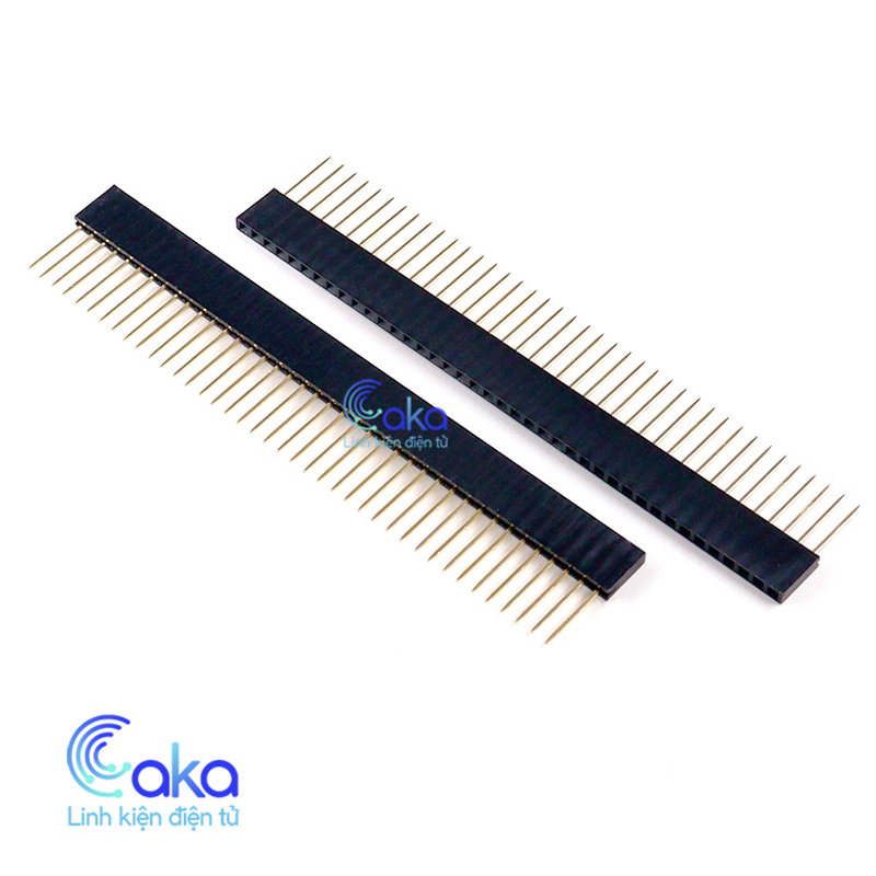 Jump Cái Chân Dài 17mm 1x40P – Header Female 2.54mm Hàng Đơn Gắn Board, Arduino, PCB