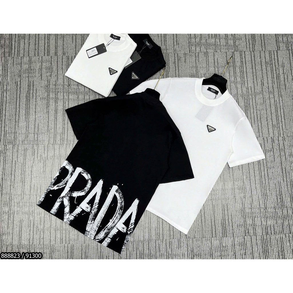 Áo Thun nam Parada cao cấp 2 màu chất cotton họa tiết đính in logo new