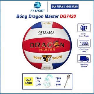 Bóng Chuyền Dragon Master DG7420 Chính hãng Da PU Đạt Tiêu Chuẩn Thi Đấu [Tặng kim bơm+Túi Lưới]