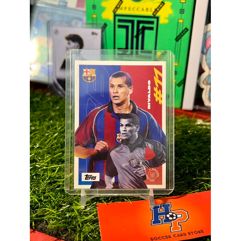 Thẻ bóng đá Rivaldo First Goal Topps Barcelona Team Set 2024