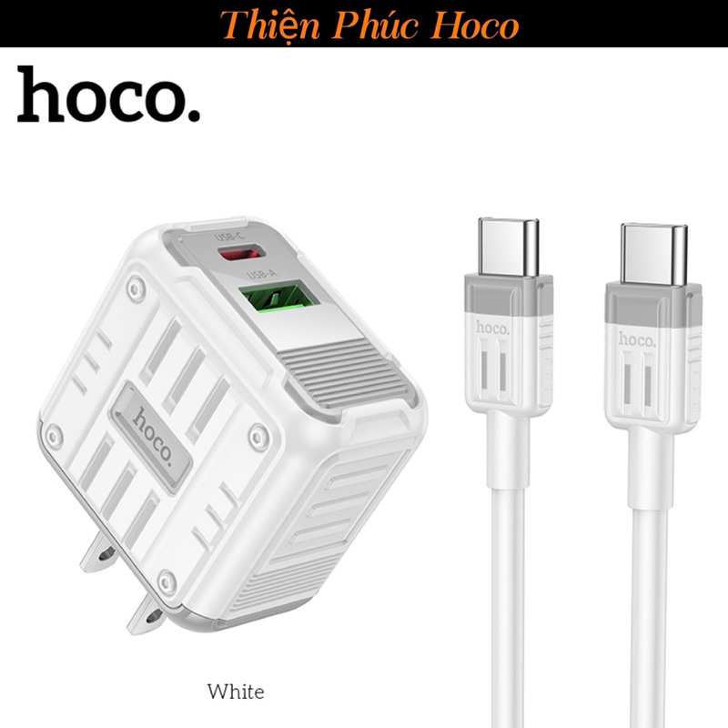 Bộ Sạc Nhanh 20W Hoco C135  Samsung Và Androi , Kèm Cáp Sạc Nhanh, 2 Cổng Sạc 20W / QC 3.0, BH 12 Th