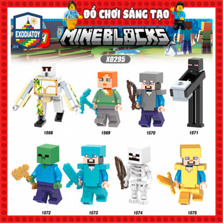 Xếp hình Minifigure nhân vật trò chơi Minecraft - Đồ Chơi Lắp Ghép Sáng Tạo - XINH X0295