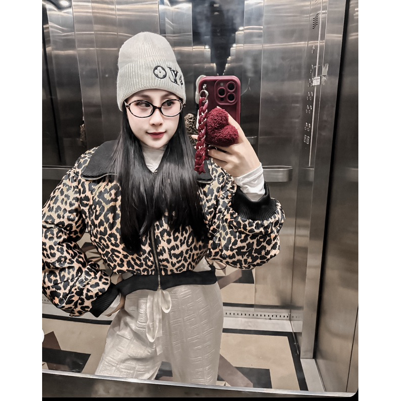 áo phao báo croptop