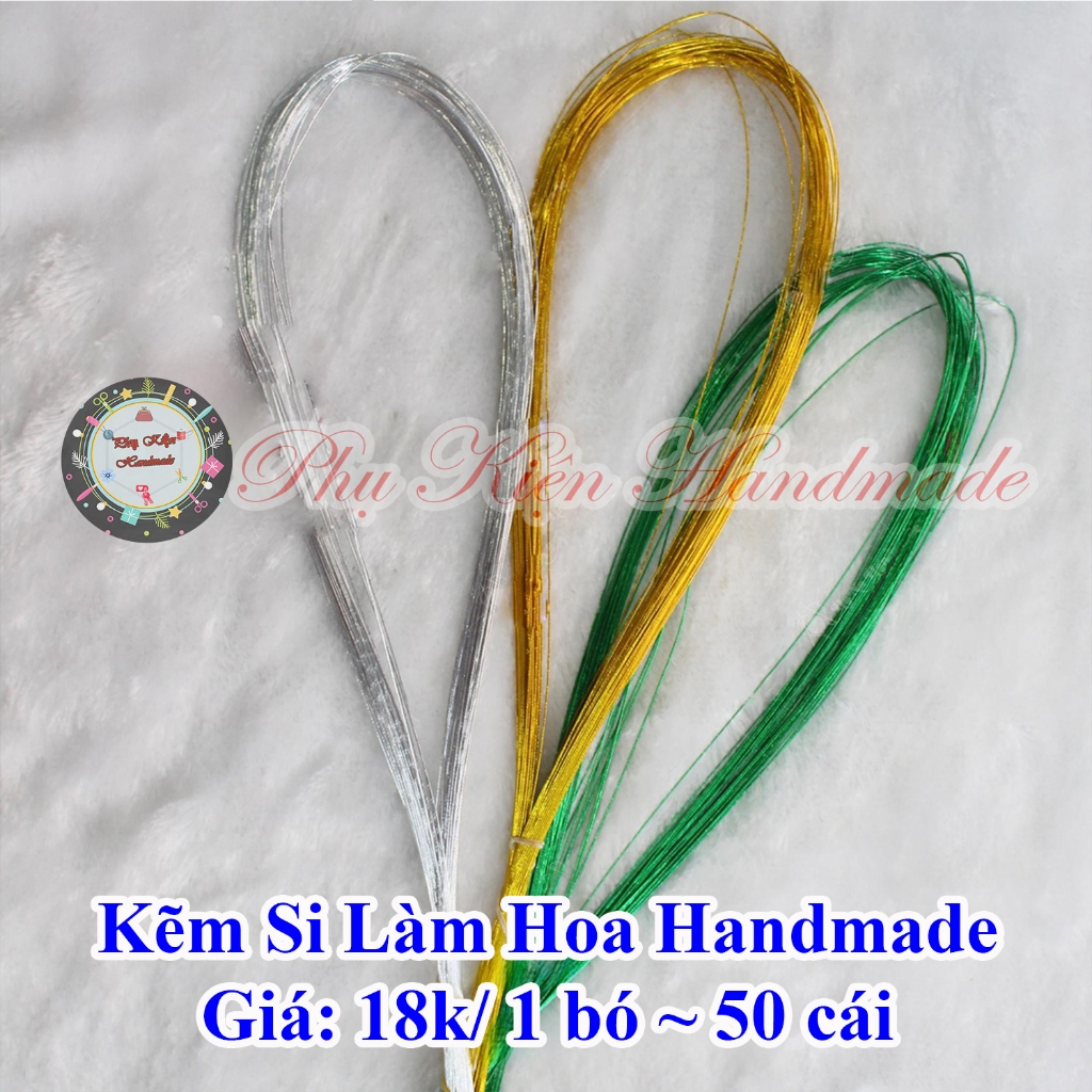 Kẽm si làm hoa handmade