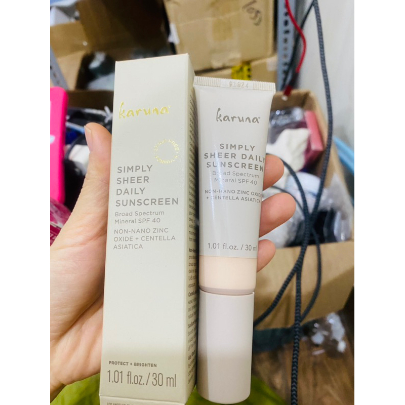 Karuna - Kem chống nắng khoáng chất hàng ngày Simply Sheer SPF 40