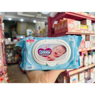 KHĂN GIẤY ƯỚT BOBBY 100 TỜ CHÍNH HÃNG MẪU MỚI