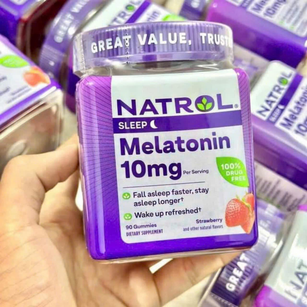 Kẹo ngủ Natrol Melatonin Gummies, hỗ trợ giấc ngủ, loại 10MG 90 viên