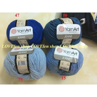 (thanh lý) Len Jeans YarnArt mac cũ - len mới bình thường