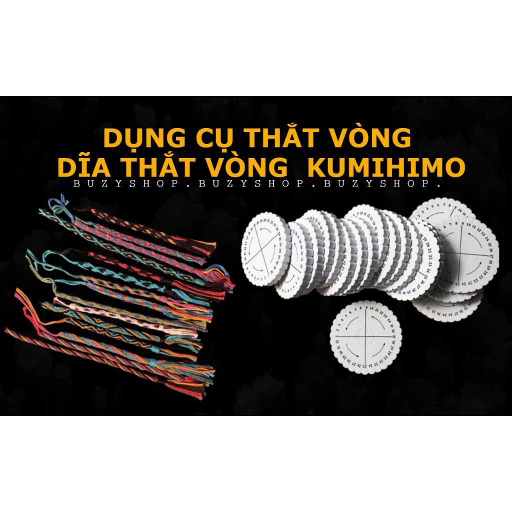 Dụng cụ thắt vòng, dĩa thắt vòng kumihimo [nguyên liệu thủ công, phụ liệu handmade]