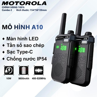 Bộ đàm Motorola A10 400-520MHz - Pin trâu 9800mAh, Giá rẻ✅ CAM KẾT 100% CHÍNH HÃNG