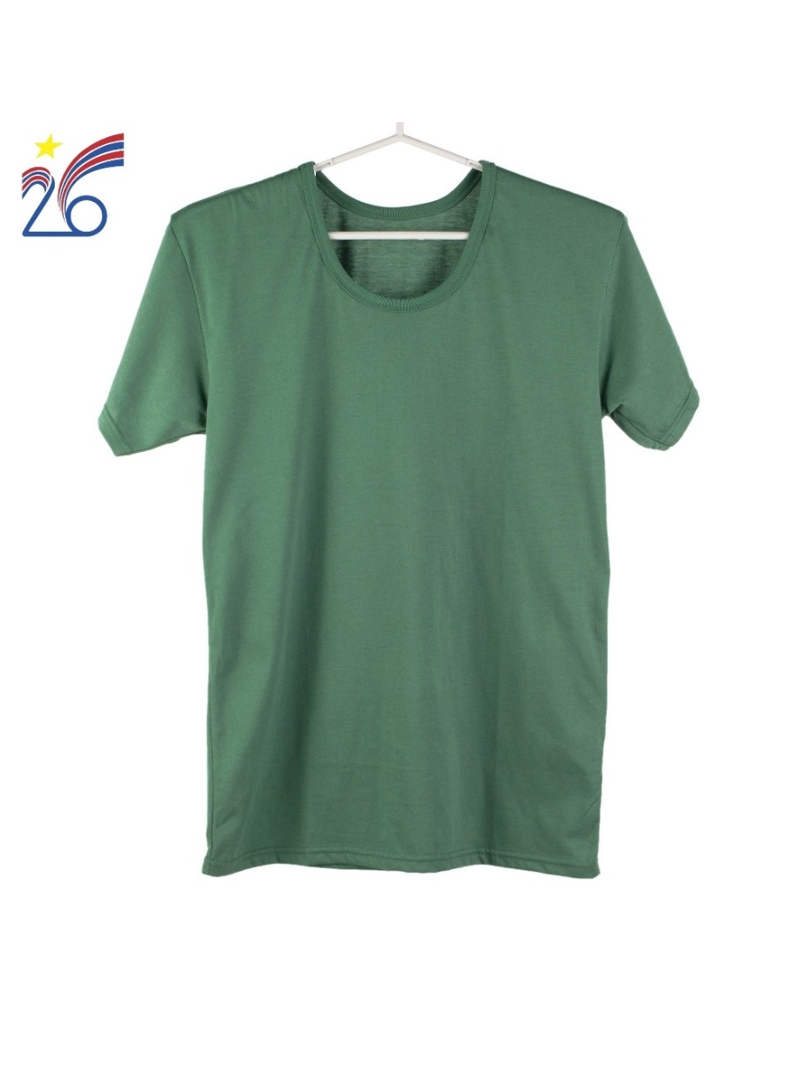 Áo cộc tay màu xanh dệt kim cổ tròn công ty cổ phần 26