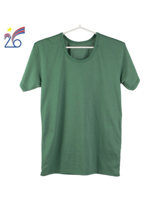 Áo cộc tay màu xanh dệt kim cổ tròn công ty cổ phần 26