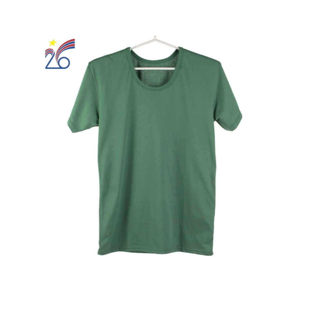 Áo cộc tay màu xanh dệt kim cổ tròn công ty cổ phần 26